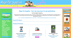 Desktop Screenshot of megapetsupplies.com