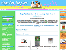 Tablet Screenshot of megapetsupplies.com